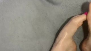 My insane oily soles looking for a rigid salami to stroke