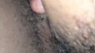 Tonguing labia and backside