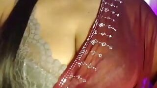 Youthfull sizzling nymph From Goa Opened Her melons and clipped Her nips