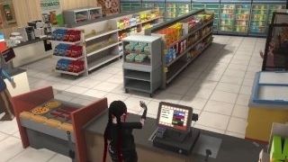 Cougar tries to steal food for her step-sister, both get packed in the back of the supermarket // VRChat ERP