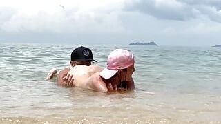 Molten & risky lovemaking in the river wags on the beach - My insane Vixen