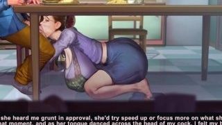 Taffy Tales [UberPie] housewife gives oral pleasure under the table but her homie came