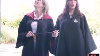'Amiee Cambridge and Cory pursue in Wizarding cougar beotches - a Potter Parody'