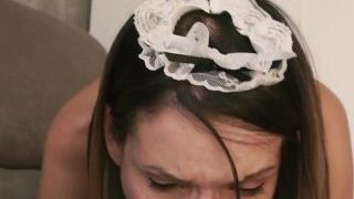 Lazy booty French Maid is made to gargle you and nail you. Point of view roleplay
