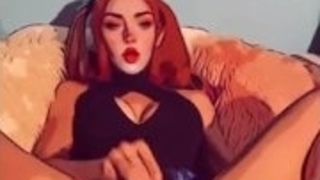 Ginger-haired teenage ponytails ~ Scarlett Reign ~ opening up taut honeypot With hefty big black cock fuck stick ~ Lunch Break