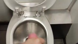 Public restroom hand job