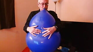 105) ample Blue Balloon jizm and Pop! Balloonbanger