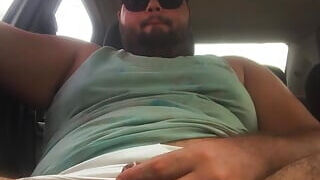 Youthful obese buxom fag busts his seed in grandpa's camper unexperienced fag