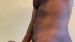 Big black cock Solo onanism and ejaculation