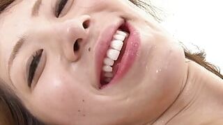 Asian steaming doll GETS cooch tongued AFTER blowing rigid rods