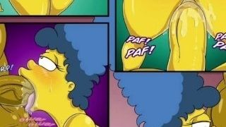 The Simpsons - Marge glamour desires - 2 hefty lollipops In Both crevasses double penetration ass-fuck - hotwifey wifey