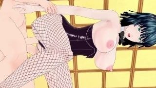 Fubuki and I have powerful lovemaking in the casino. - One-Punch guy manga porn