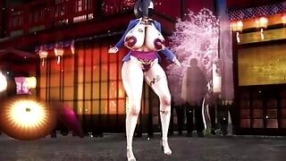 Spectacular cougar With fat funbags And caboose In Mask Dancing (3D HENTAI)