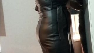 Step mummy in leather sundress get pounded by step sonny