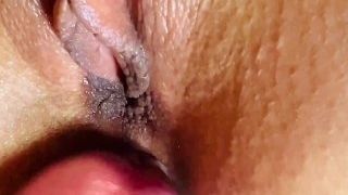 Enormously close up in 4k, he pokes my supah humid and cream-colored poon, extraordinaire internal cumshot