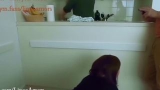 'Step mom caught step son, then she fucks him in secret near her husband doing the dishes (TEASER)'