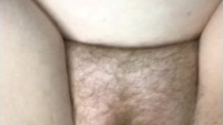 Frolicking my gigantic wooly puss while he bangs and jizzes in my cock-squeezing arse 🔥