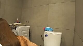 Hotwifey.boy pulverizes My wifey In The shower When I'm At Work.Real Home movie