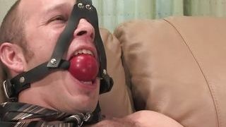 Light-haired Diamond seizing The studs ballsack And Gives Him Head