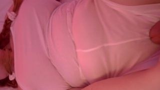 Boning my Satin underpants till jizz ponytailed massive globes bootylicious red-haired Pantyjob Ginger Ale
