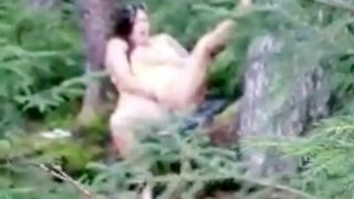 Wife caught masturbating in the woods