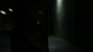 Sexy couple kisses in the dark street while lusty Asa Akira masturbates her twat