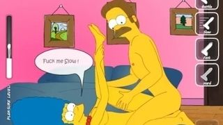 'The Simpsons - Marge x Flanders - toon manga porn Game P63'