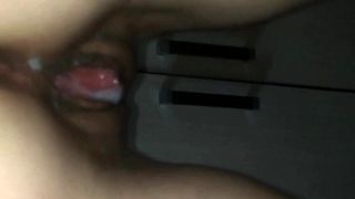 Girl's cunny close up internal ejaculation