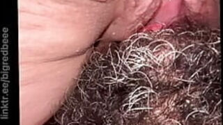 My round unshaved plus-size vag Gets slurped Again Until I jizm - Who can do finer