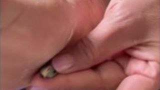 Mia giantess plumper wants her lil to give her a pedicure