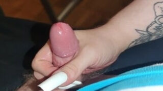 Lengthy drills hand-job from divine plumper hand-job princess with milky drills *Intense masculine Orgasm*